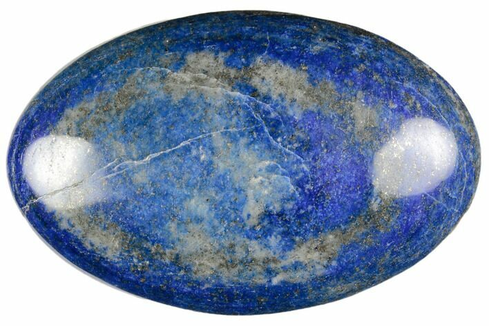 Polished Lapis Lazuli Palm Stone - Pakistan #187655